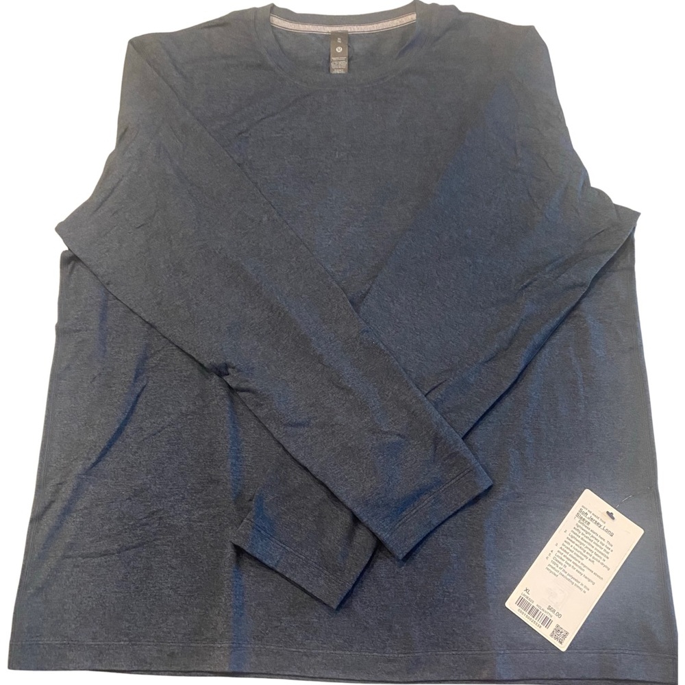 NWT | Lululemon | Soft Jersey Long Sleeve | XL | HCLN/HTTN (Blue) - Picture 3 of 4